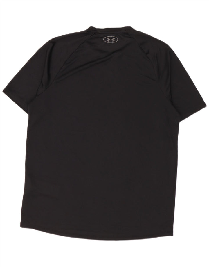 Under Armour Męski T-shirt Top, średni czarny poliester