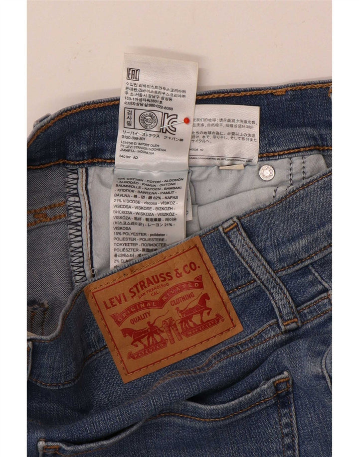 Damskie jeansy Levi's Mile High Slim W29 L27 Niebieska bawełna