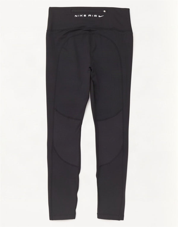 Damskie legginsy Nike Dri Fit Graphic Crop UK 12, średni czarny poliester
