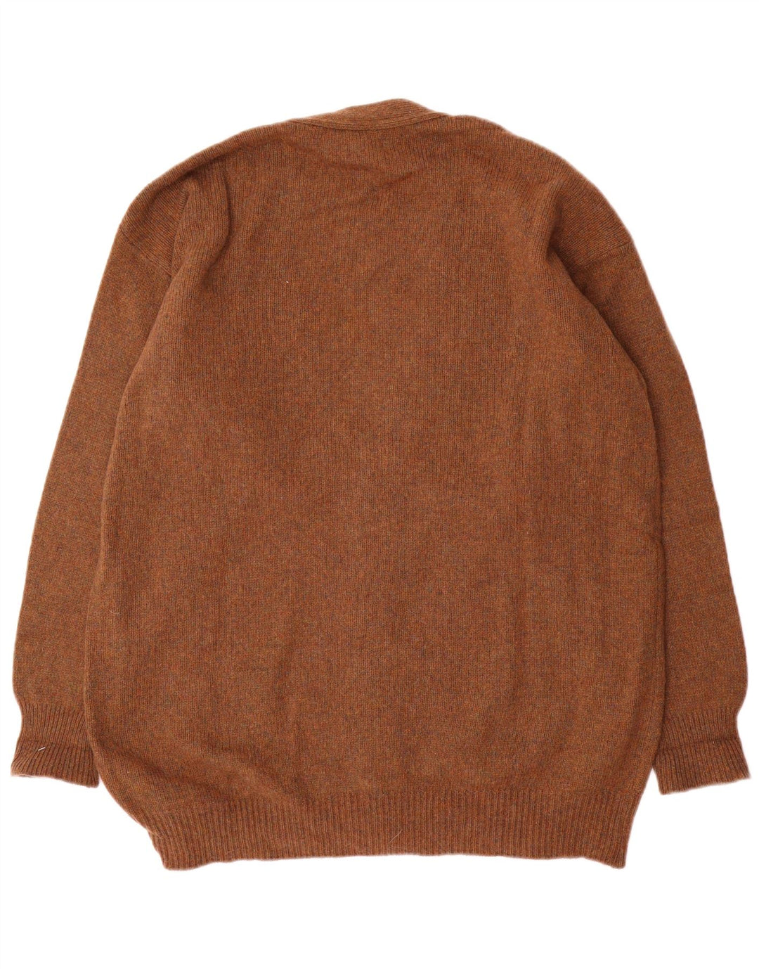 Vintage męski sweter rozpinany XL brązowy