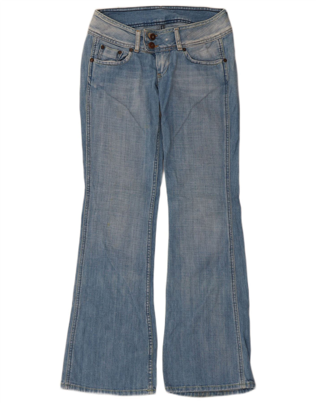 PEPE Jeans Damskie jeansy rozkloszowane W26 L30 Niebieskie bawełniane