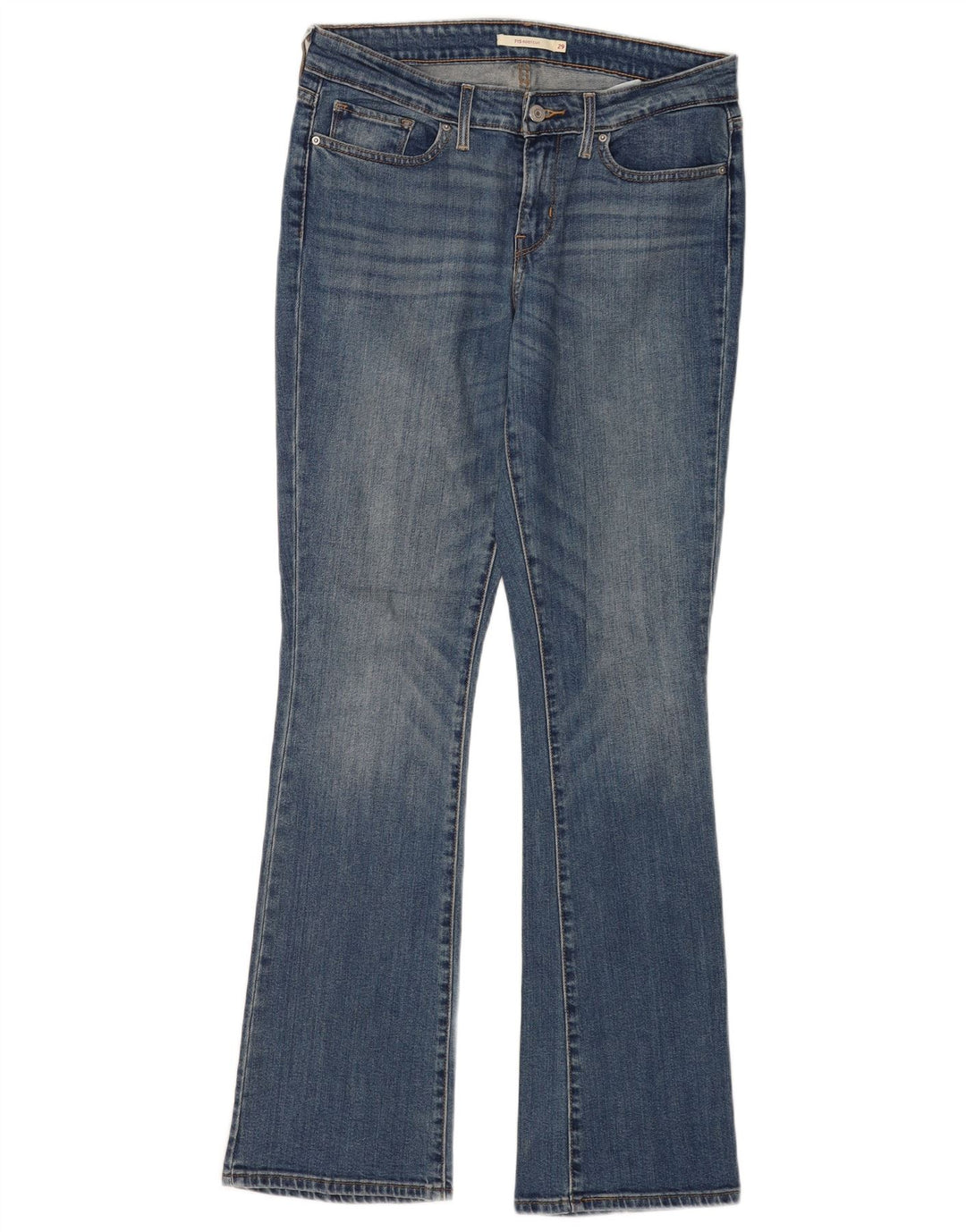 Damskie jeansy Levi's 715 Bootcut W29 L32 Niebieska bawełna