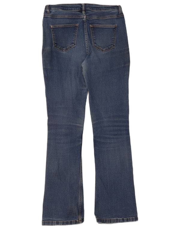 MARKS & SPENCER Damskie jeansy Bootcut o regularnym kroju UK 10 Małe W30 L30 Niebieskie