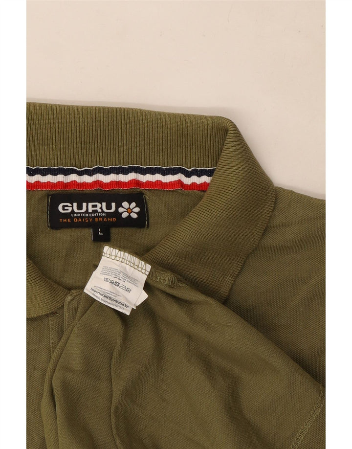 Męska koszulka polo Guru, duża, bawełniana khaki