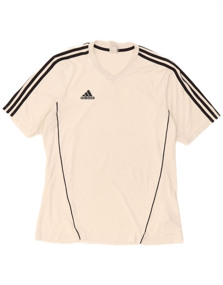 Adidas Męska koszulka Climalite Top, duża, biała, z poliestru