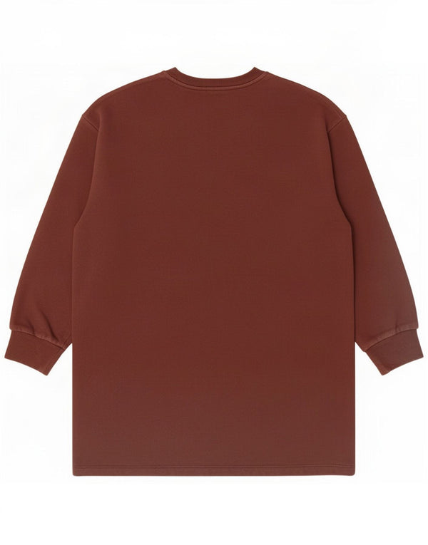 Damski sweter z grafiką Zara UK 16, duży, brązowy, bawełniany