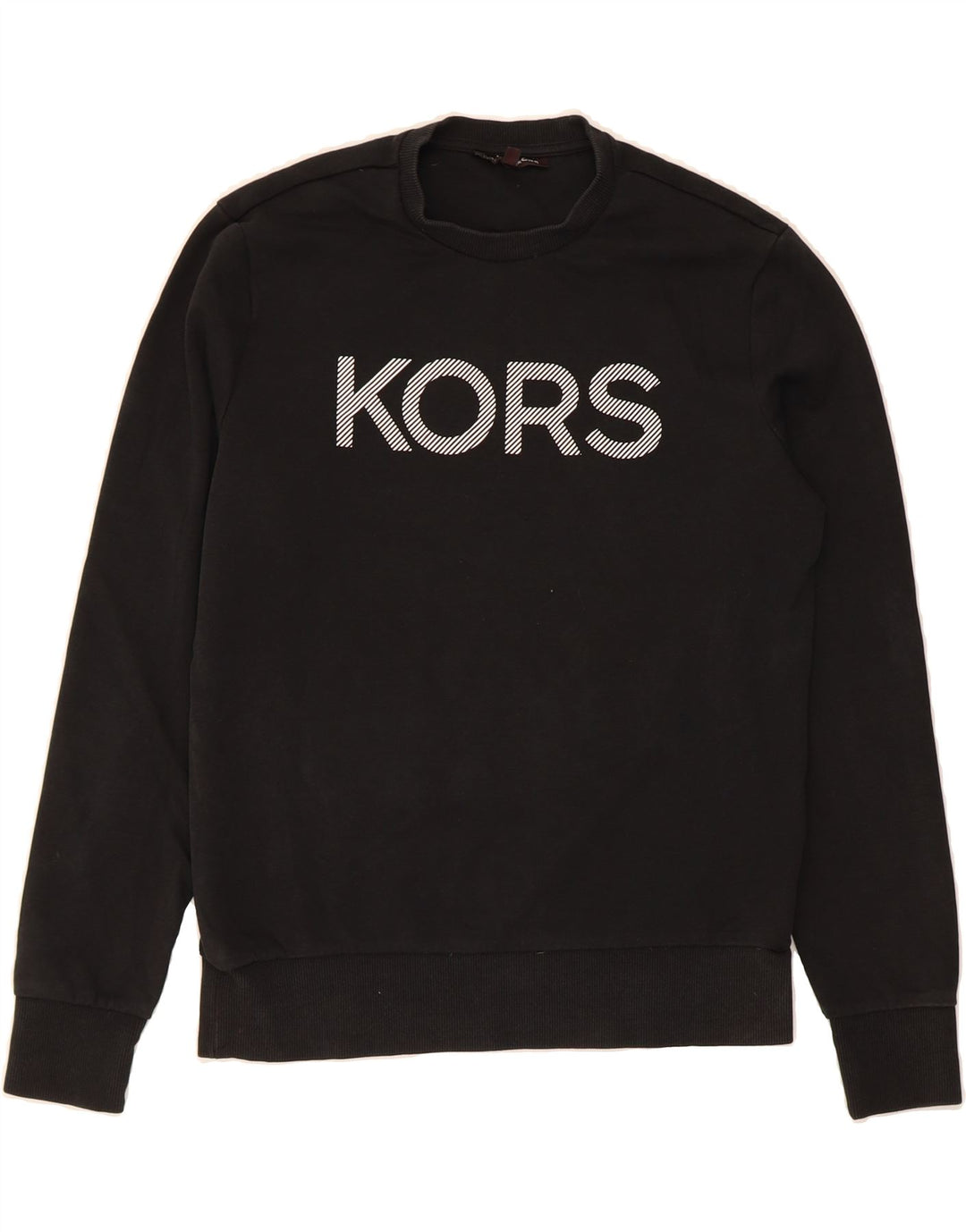 MICHAEL KORS Mens Graphic Sweatshirt Jumper Small Black Cotton Vintage Michael Kors and Second-Hand Michael Kors from Messina Hembry 