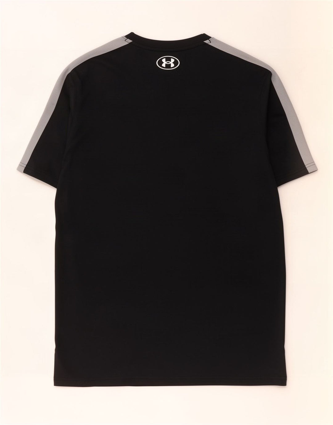 Under Armour Męski T-shirt Top, duży, czarny poliester z blokami kolorów
