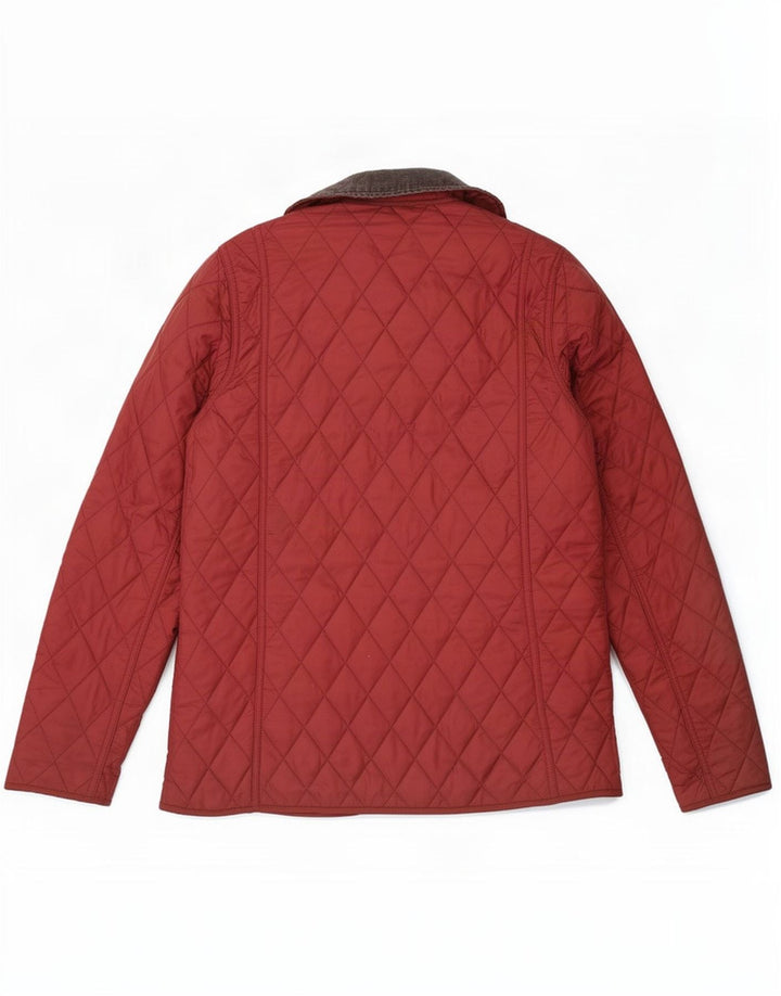Damska pikowana kurtka Barbour UK 8 Small Red Colorblock Poliamid