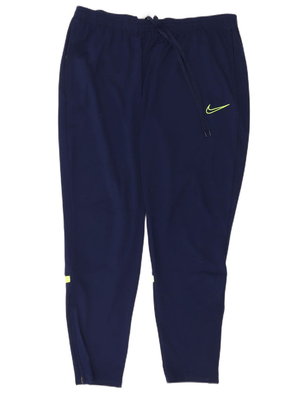 Damskie spodnie dresowe Nike Dri Fit UK 18 XL, granatowe, bloki kolorów