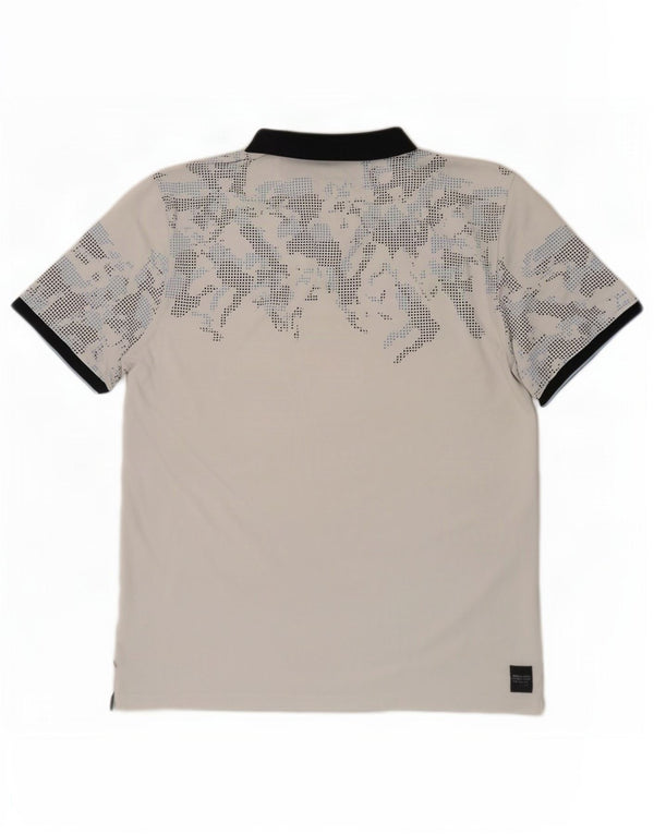 Męska koszulka polo Calvin Klein XL, biała, bawełniana w kamuflażu