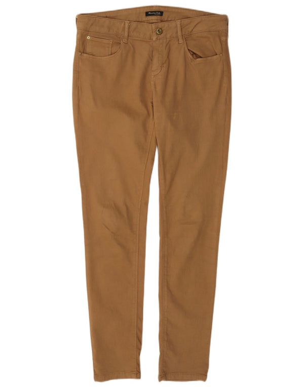Spodnie damskie Massimo Dutti Skinny EU 38 Small W28 L29 Brązowe