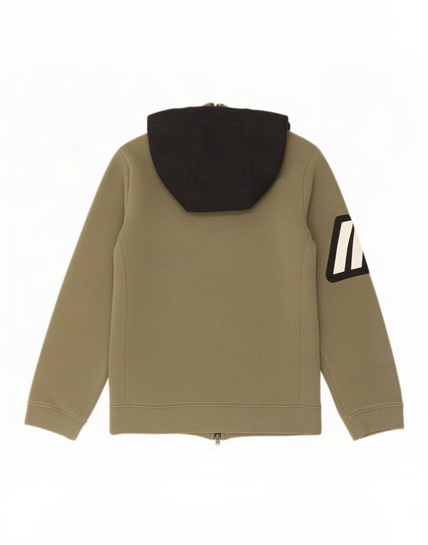 Chłopięcy sweter z kapturem i zamkiem błyskawicznym Nike 8-9 lat, mały, khaki, blok kolorów