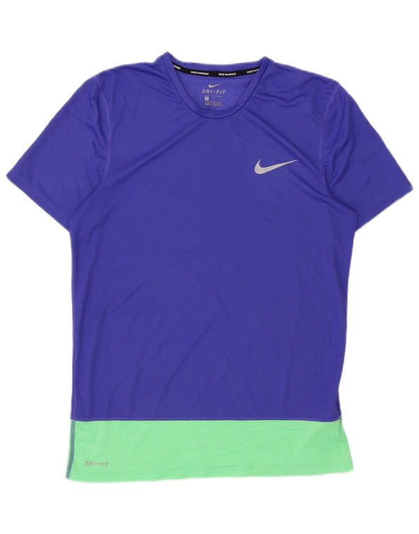 Damska koszulka Nike Dri Fit Top UK 14, poliester w kolorze średnioniebieskim