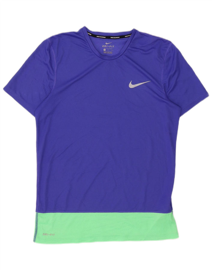 Damska koszulka Nike Dri Fit Top UK 14, poliester w kolorze średnioniebieskim