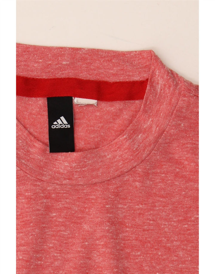 T-shirt męski ADIDAS, średni, czerwony, nakrapiany