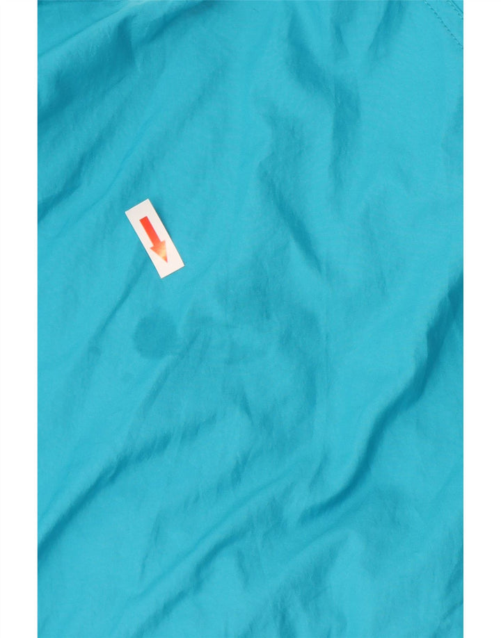 Męska kurtka dresowa Ellesse z grafiką, duży niebieski poliester z blokami kolorów