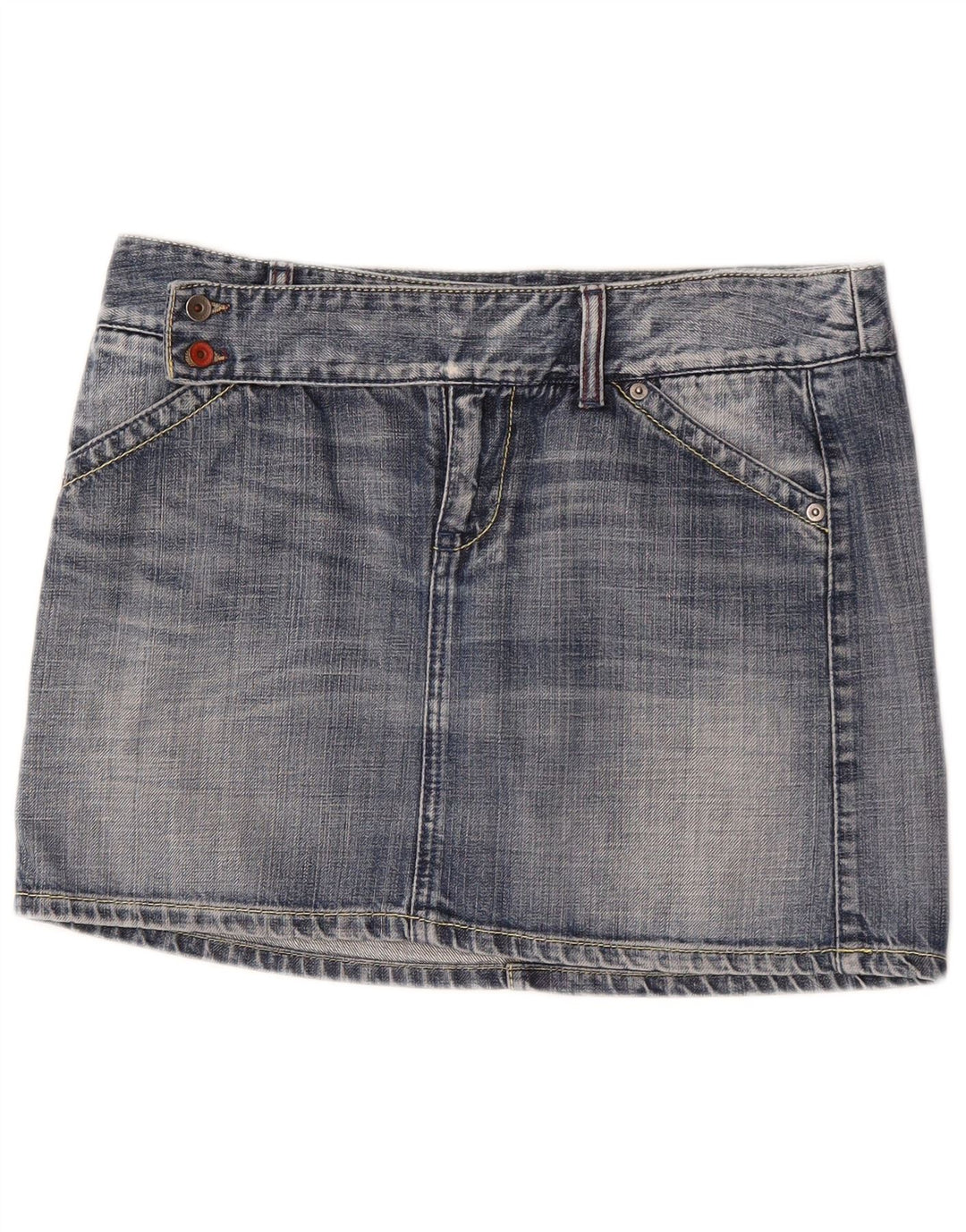 Spódnica damska Benetton Mini Denim IT 44 Medium W32 Niebieska bawełna