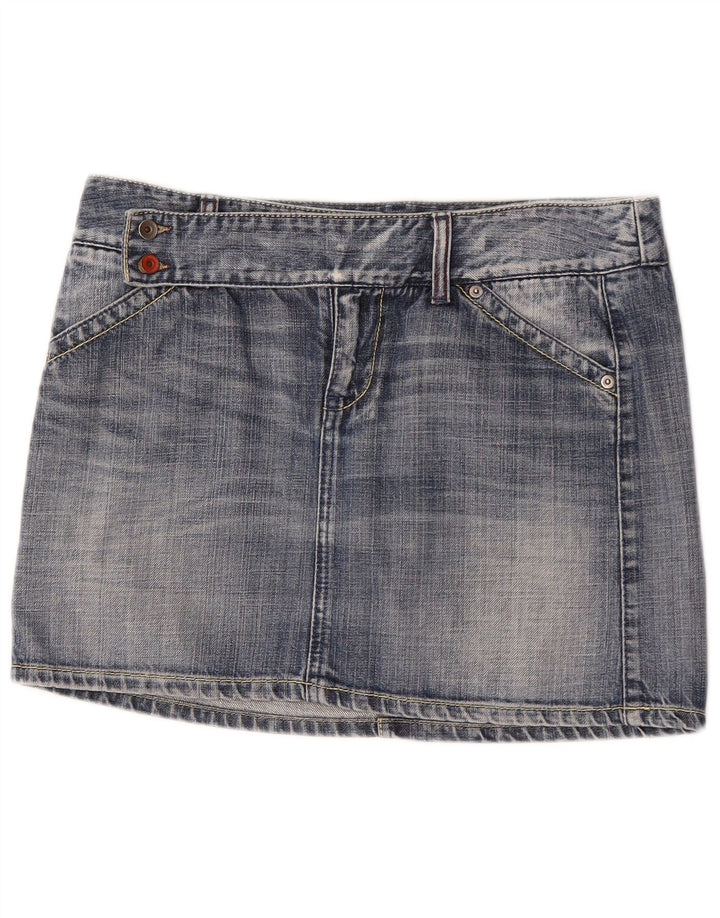 Spódnica damska Benetton Mini Denim IT 44 Medium W32 Niebieska bawełna