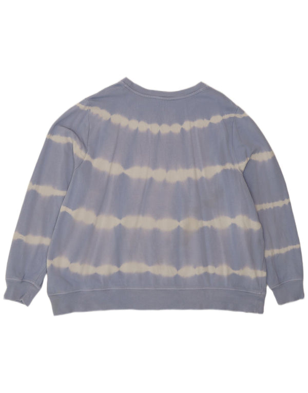 Marks & Spencer Damska bluza o swobodnym kroju, UK 22 2XL, niebieska Tie Dye