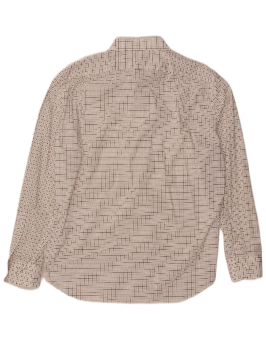 J. CREW Męska dopasowana koszula, rozmiar 17 1/2 XL, bawełniana w białą kratkę