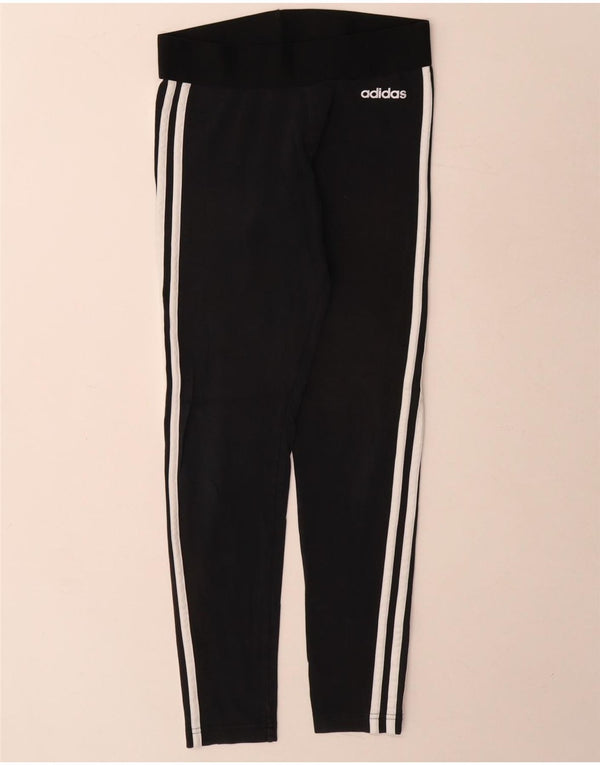Legginsy Damskie Adidas UK 8/10 Małe Czarne Bawełniane