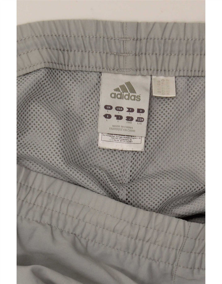 Męskie spodenki kąpielowe Adidas, duże, szare, poliestrowe