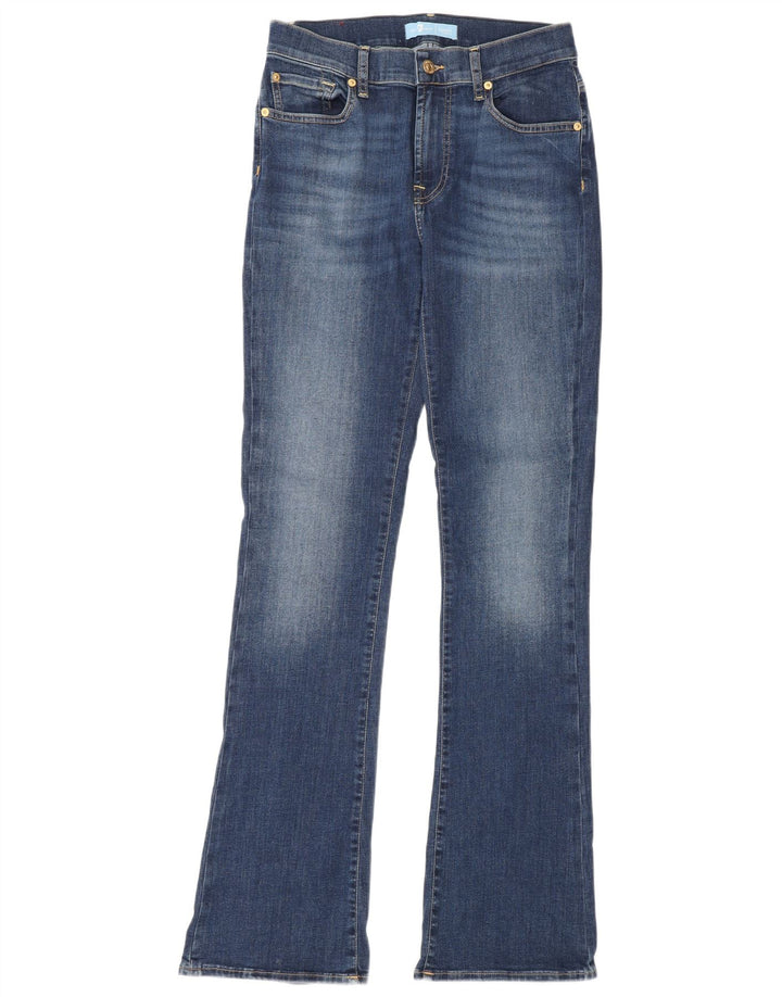 7 For All Mankind Damskie dżinsy Bootcut W28 L34 Niebieska bawełna