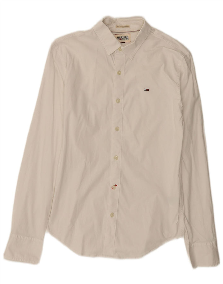 Koszula męska Tommy Hilfiger XS, biała, bawełniana