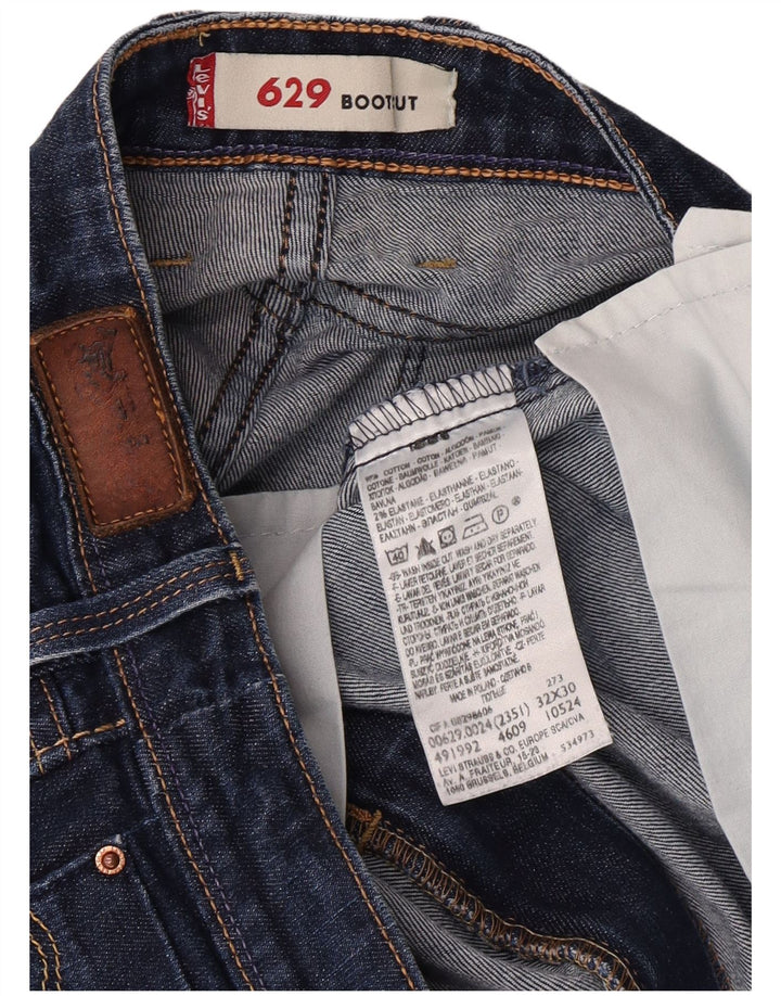 Damskie jeansy Levi's 629 Bootcut W32 L30 Granatowa bawełna