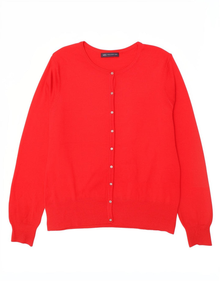 Sweter damski Marks & Spencer UK 14, średni czerwony