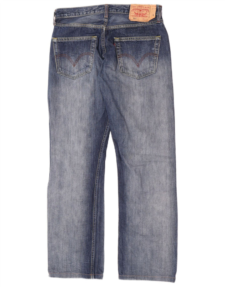 Męskie jeansy Levi's 501 Straight W31 L30 Niebieskie bawełniane