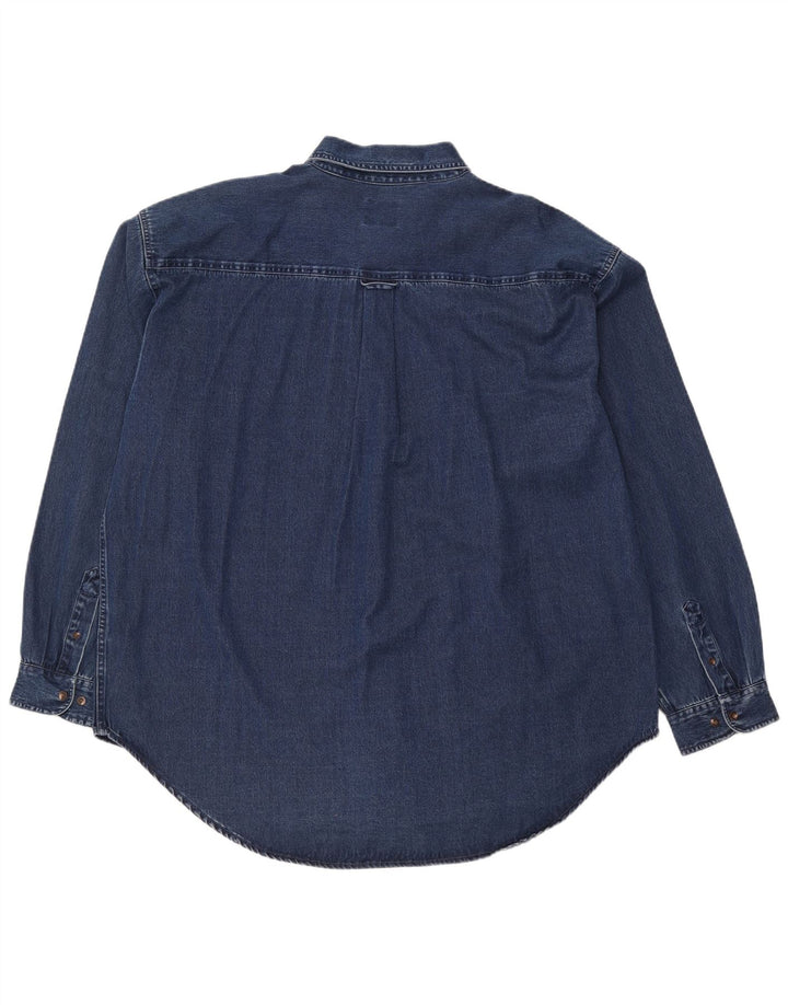 Męska koszula dżinsowa Wrangler 2XL, granatowa, bawełniana