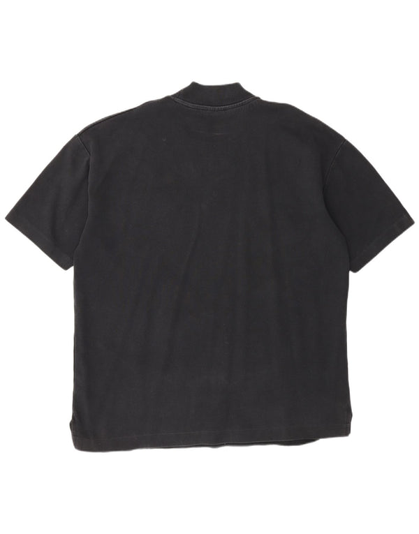 Zara Męski T-Shirt Top XL Czarny Bawełniany
