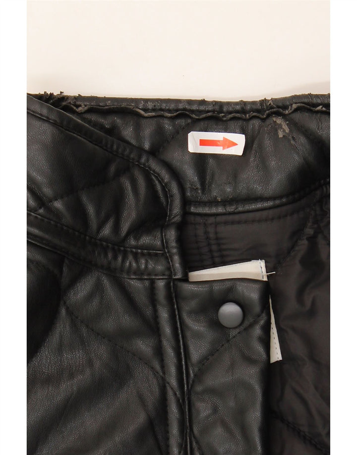 Damska pikowana kurtka oversize Zara UK 10, mała, czarna, z poliestru
