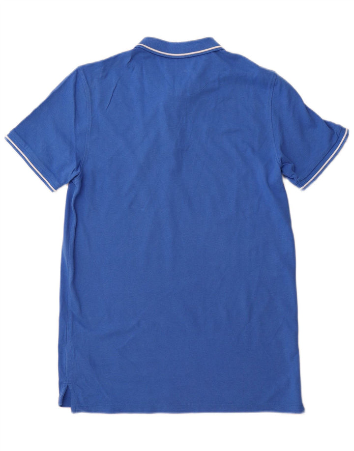 Męska koszulka polo LEE o regularnym kroju, średnioniebieska, bawełniana