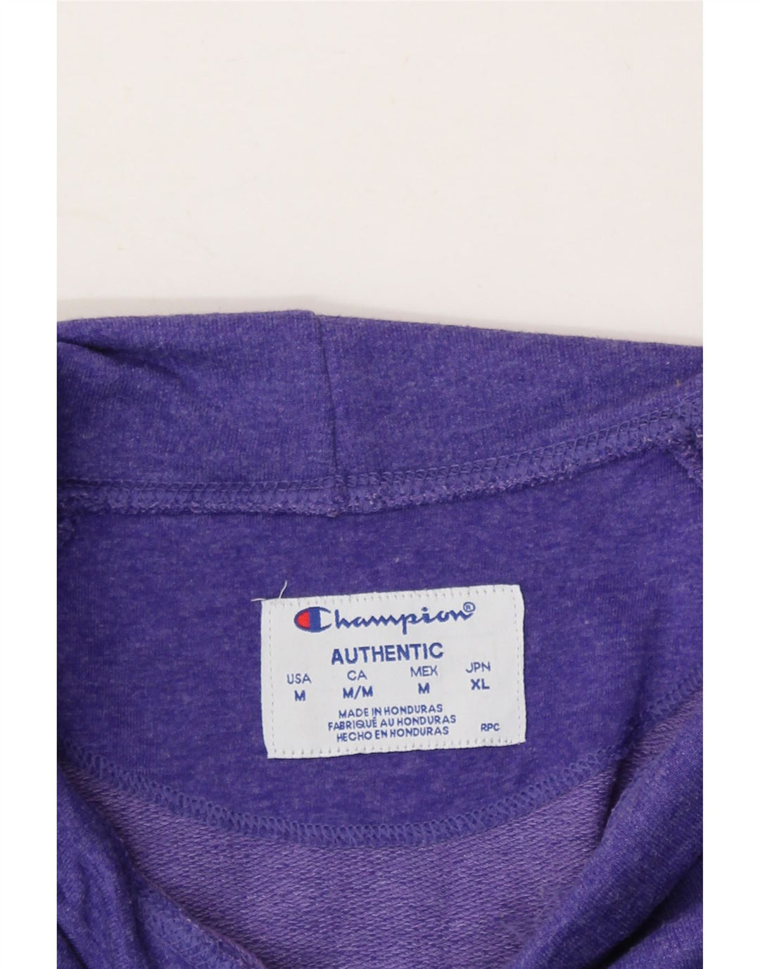 CHAMPION Womens Roll Neck Sweatshirt Jumper UK 14 Medium Purple Vintage Champion and Second-Hand Champion from Messina Hembry 