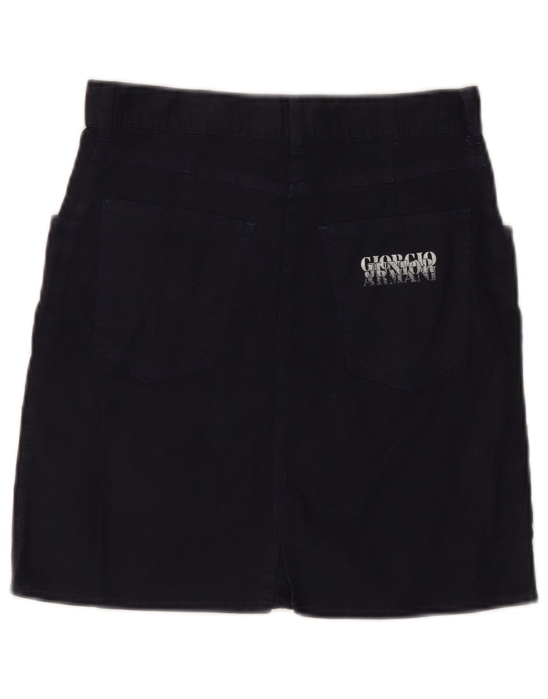 GIORGIO ARMANI Spódnica ołówkowa dziewczęca 11-12 lat W26 Granatowa bawełna