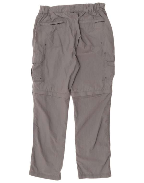 Męskie proste spodnie cargo Mountain Warehouse W34 L31 Szary nylon