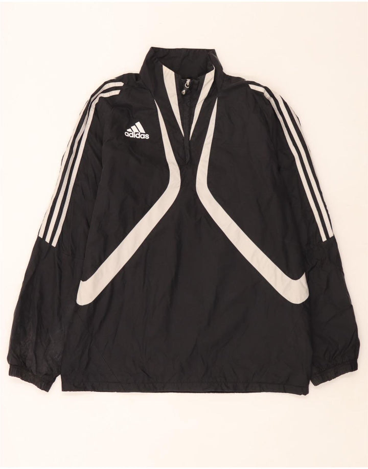 Adidas Męski sweter dresowy Top UK 40/42 Średni czarny blok kolorów