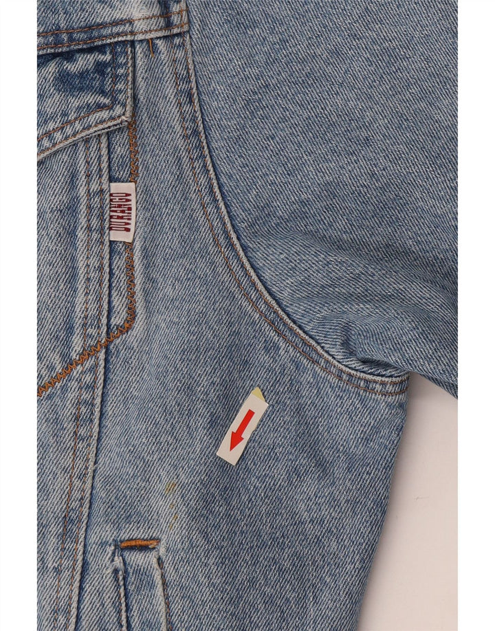 Męska kurtka dżinsowa z kapturem DURANGO UK 40, duża, niebieska, bawełniana w bloki kolorów