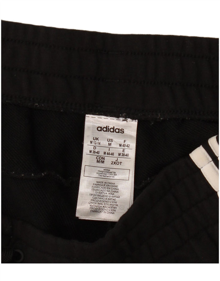 Damskie spodnie dresowe Adidas Joggers UK 12/14 Średnia czarna bawełna