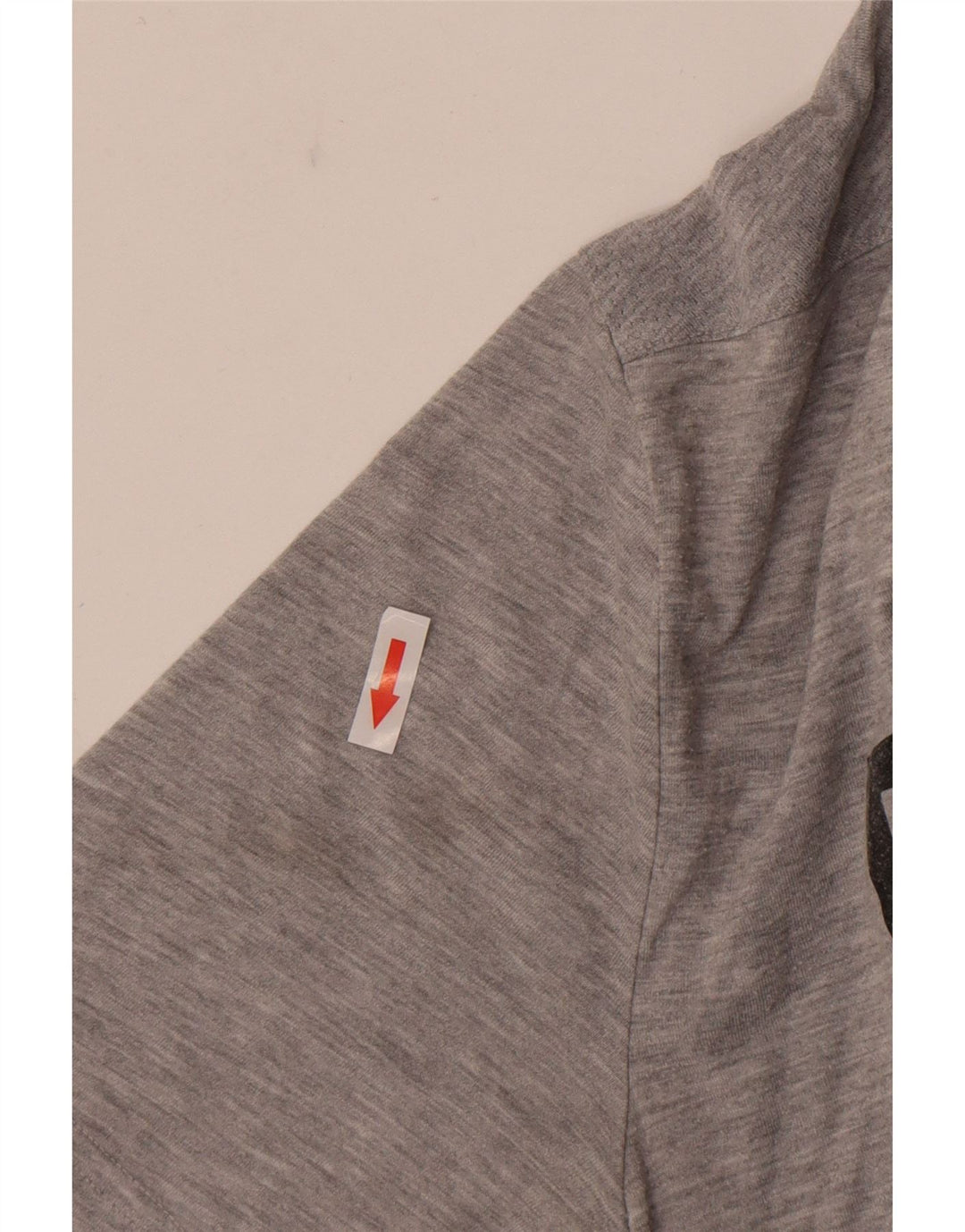 Męski T-shirt z grafiką REEBOK, duży, szary, nakrapiany poliester
