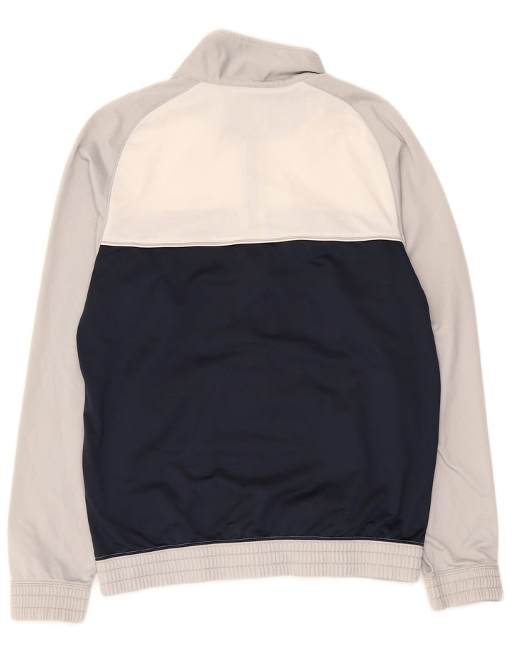 Męska kurtka dresowa CHAMPION Średnioszary poliester z blokami kolorów