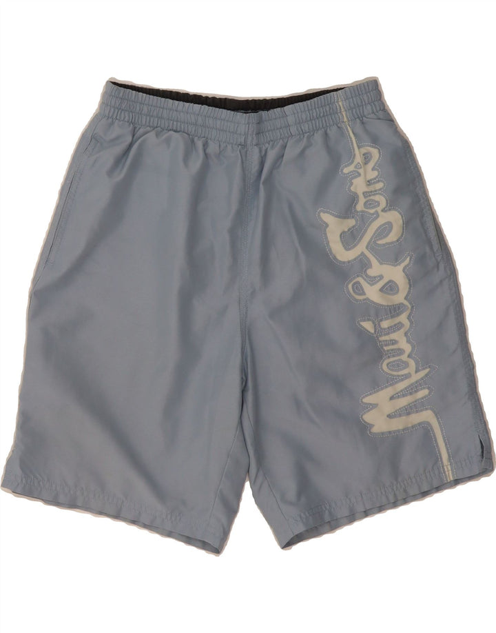 MAUI AND SONS Mens Graphic Swimming Shorts XS  Blue Polyester Vintage Maui and Sons and Second-Hand Maui and Sons from Messina Hembry 