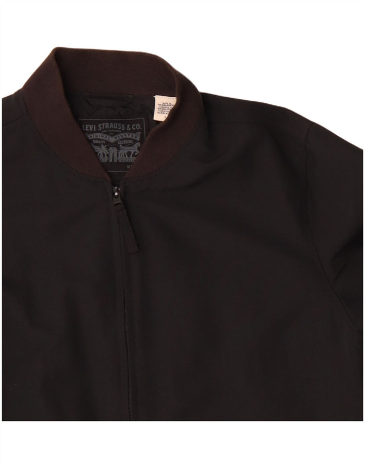 Męska kurtka bomberka Levi's UK 38 Średni czarny poliamid