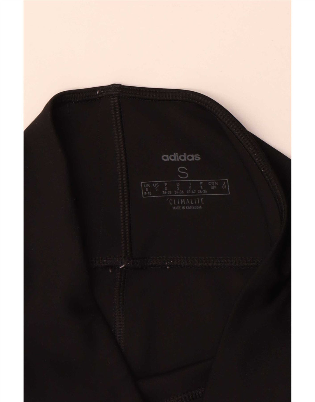 Damskie legginsy Adidas Climalite UK 8/10, małe, czarne, poliestrowe