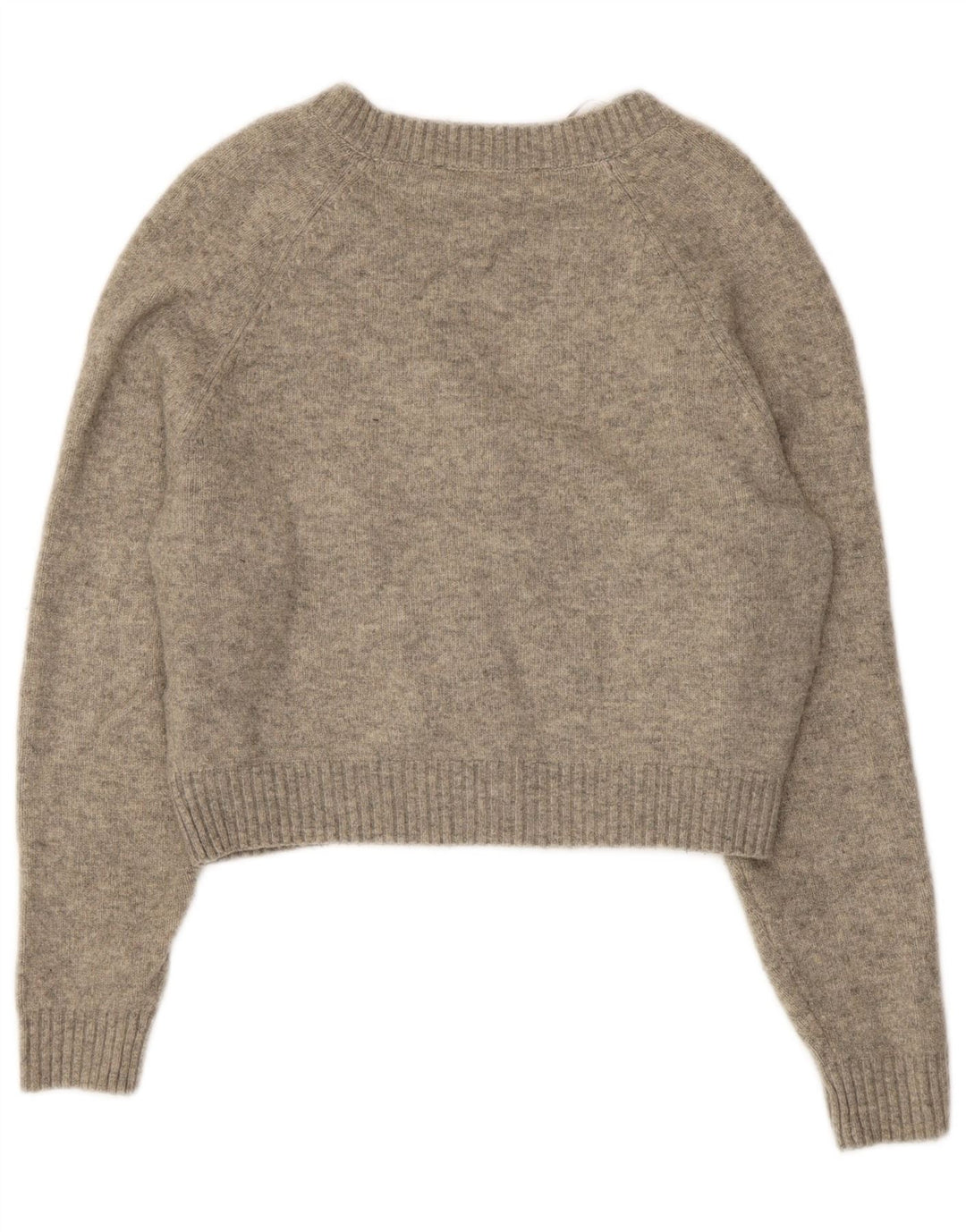 Sweter damski Zara Crop Oversize Cardigan UK 10 Small Grey Flecked
