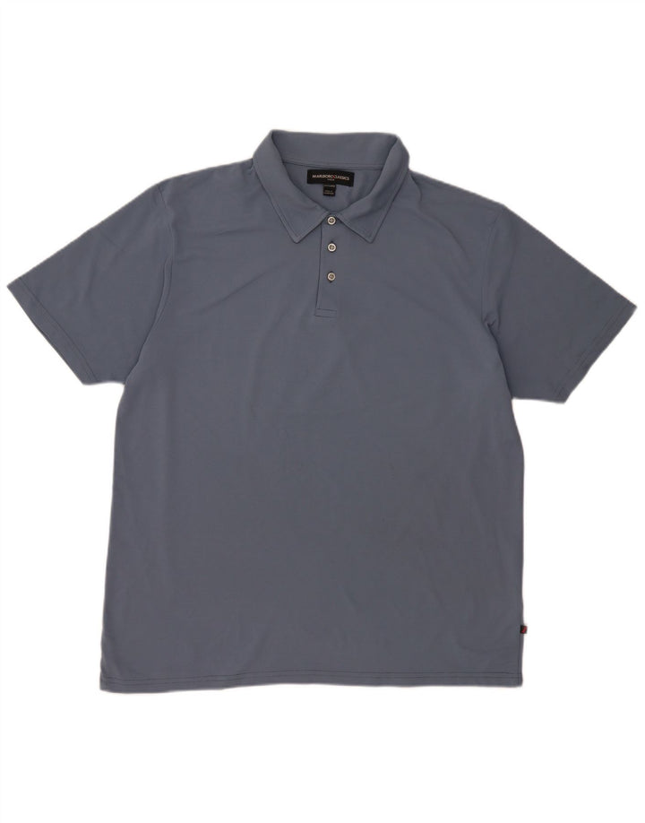 Męska koszulka polo Marlboro Classics 2XL Niebieski poliamid