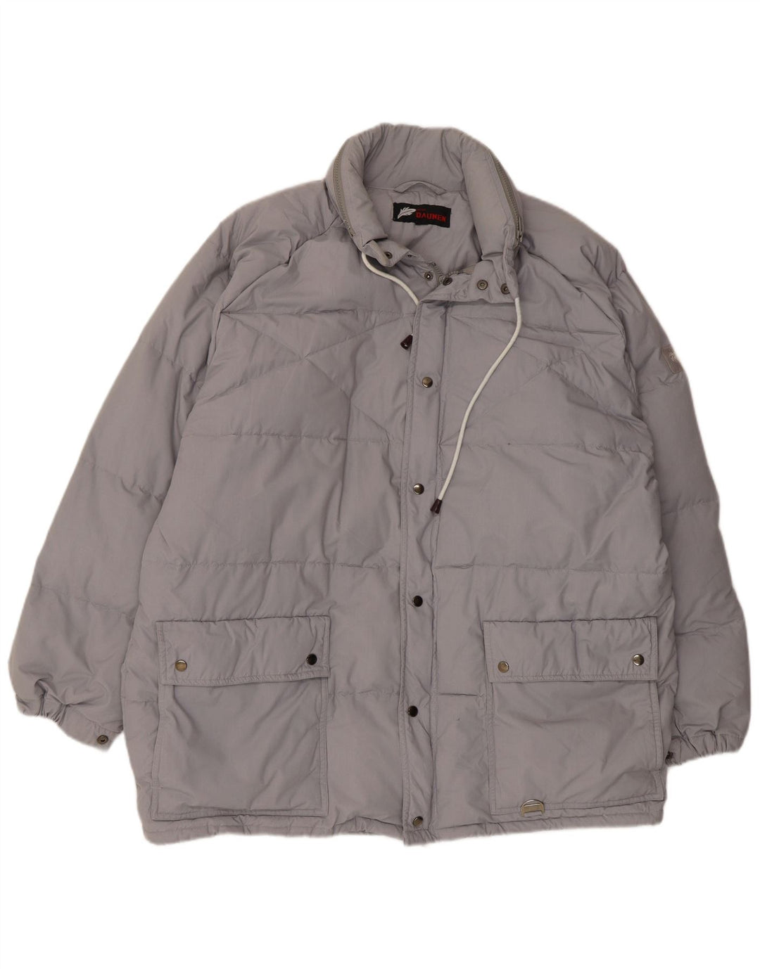 Męska ocieplana kurtka z kapturem C&A EU 52 XL, szary poliester